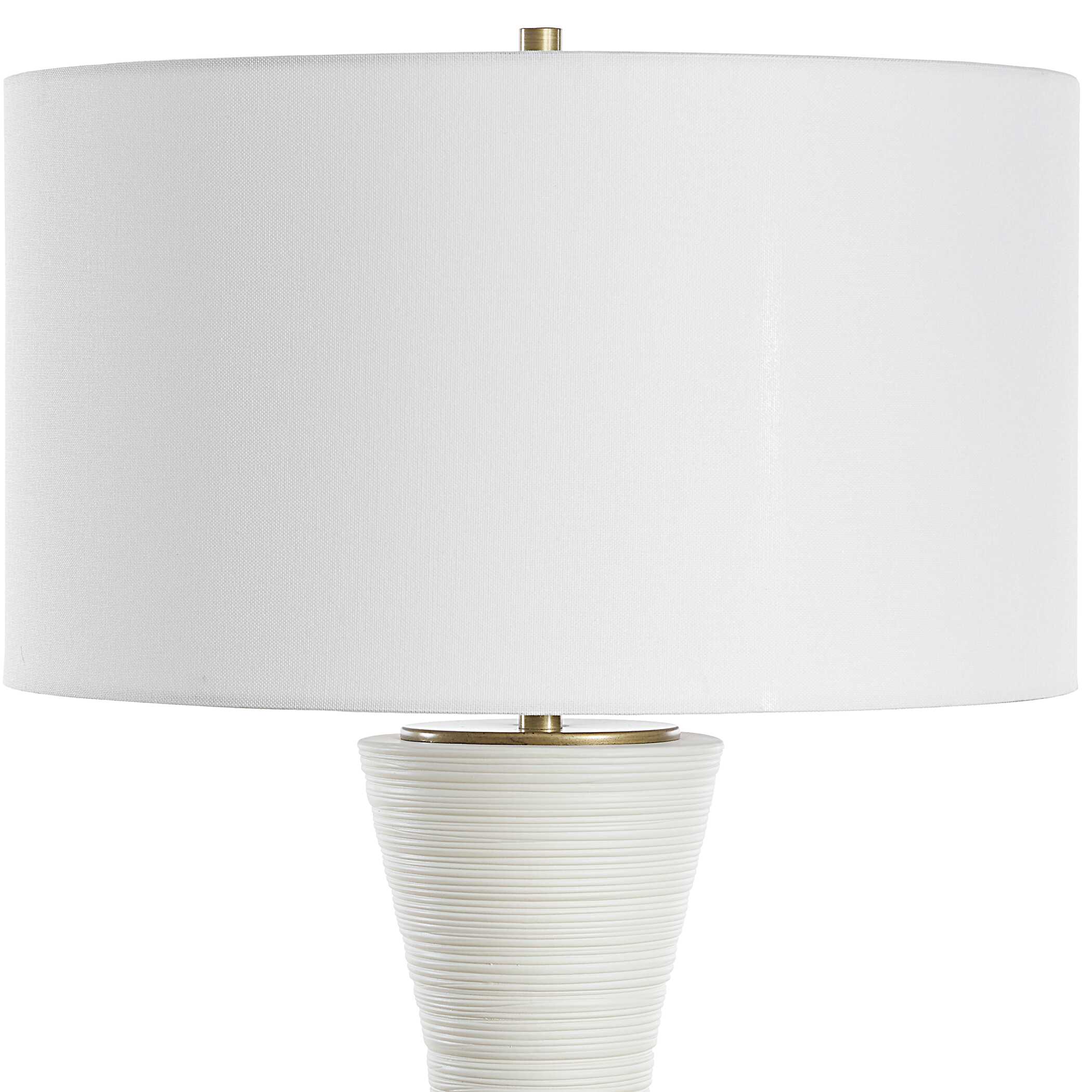 Ridgeline Matte White Table Lamp