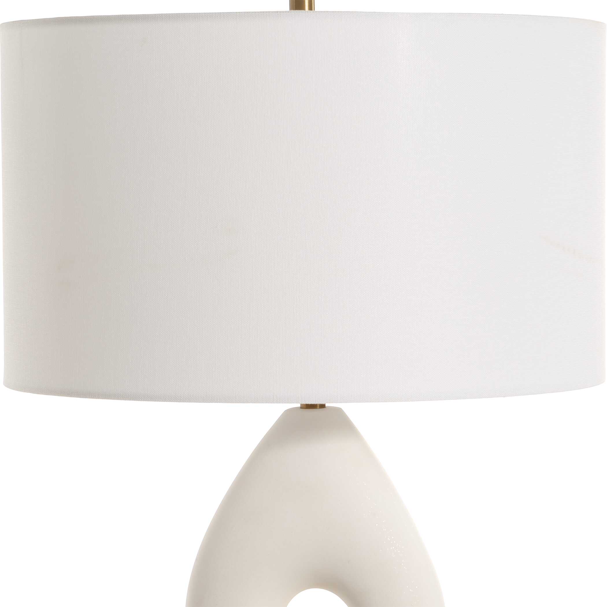 Meridian Ivory Stone Table Lamp
