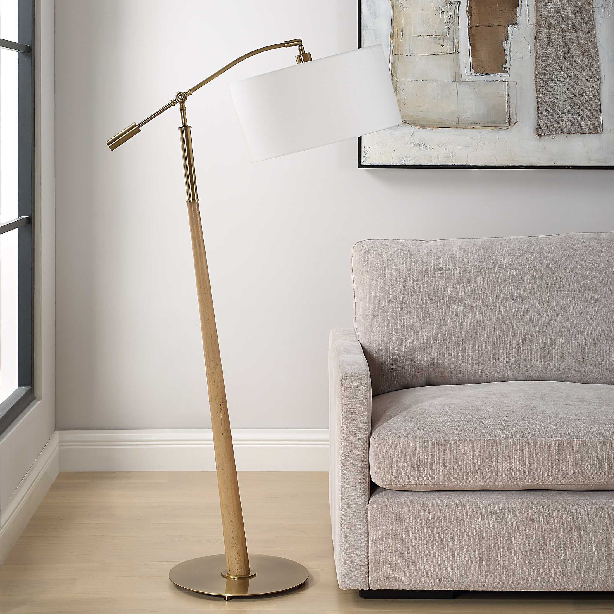 Kennett Wooden Floor Lamp