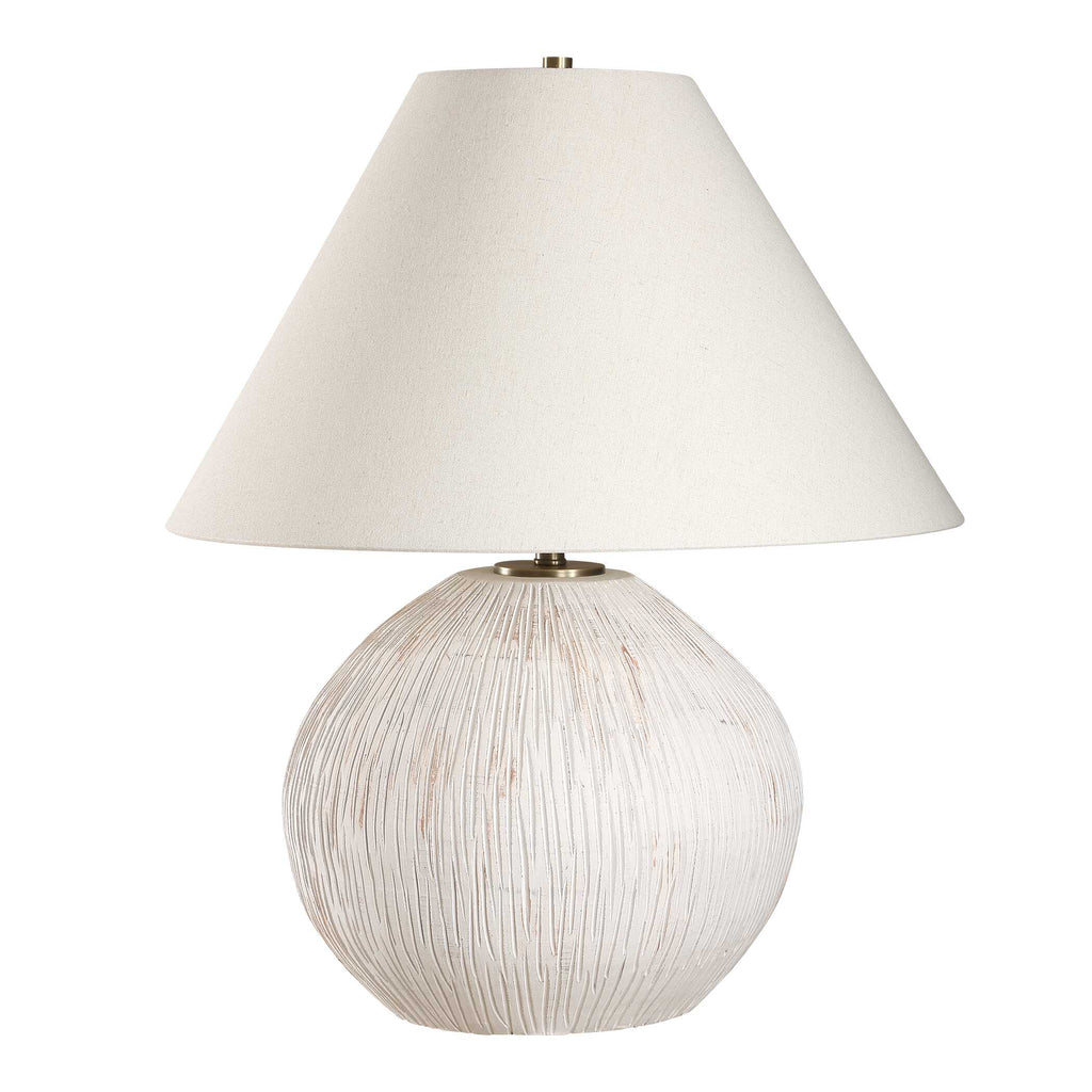 Meryl Aged White Table Lamp