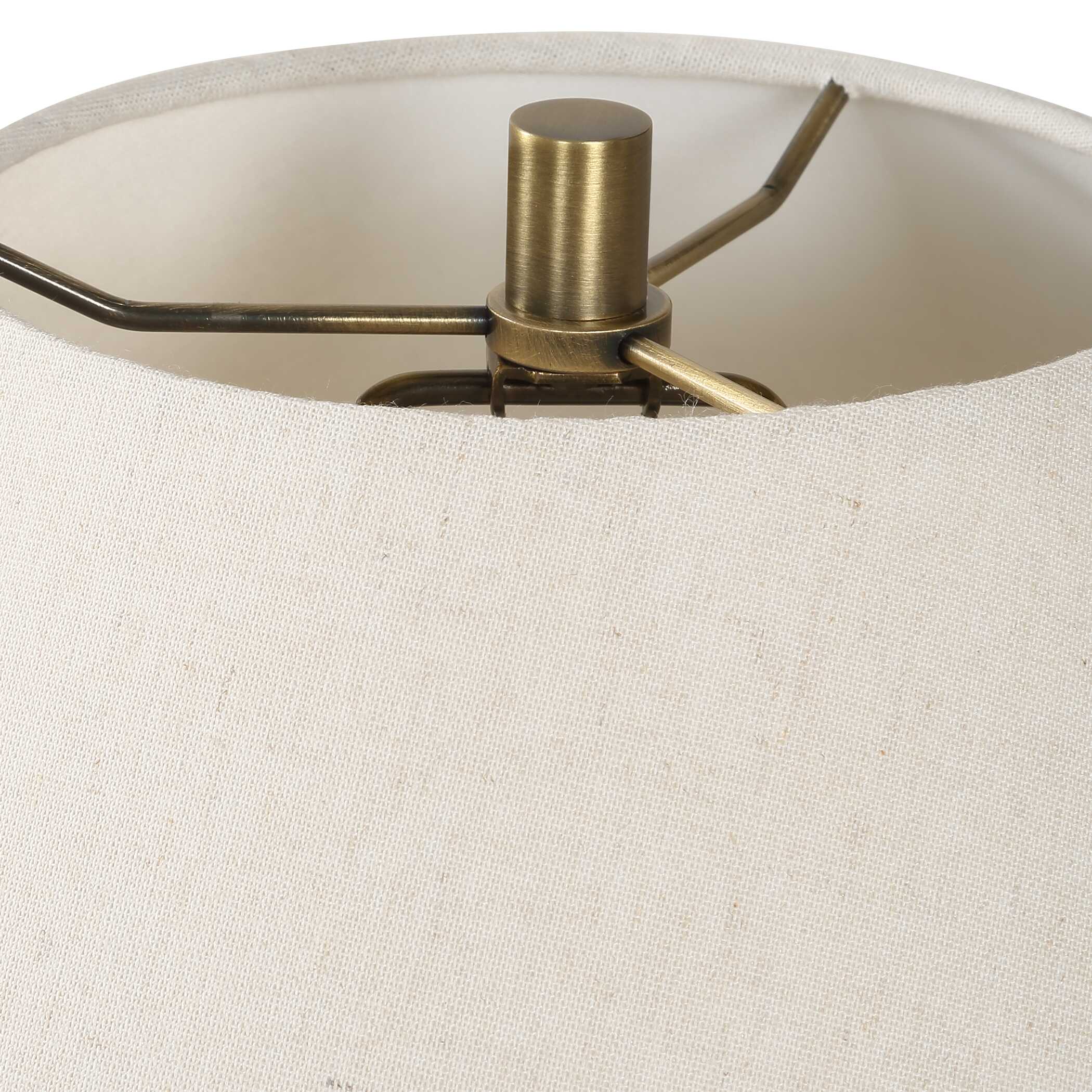 Meryl Aged White Table Lamp