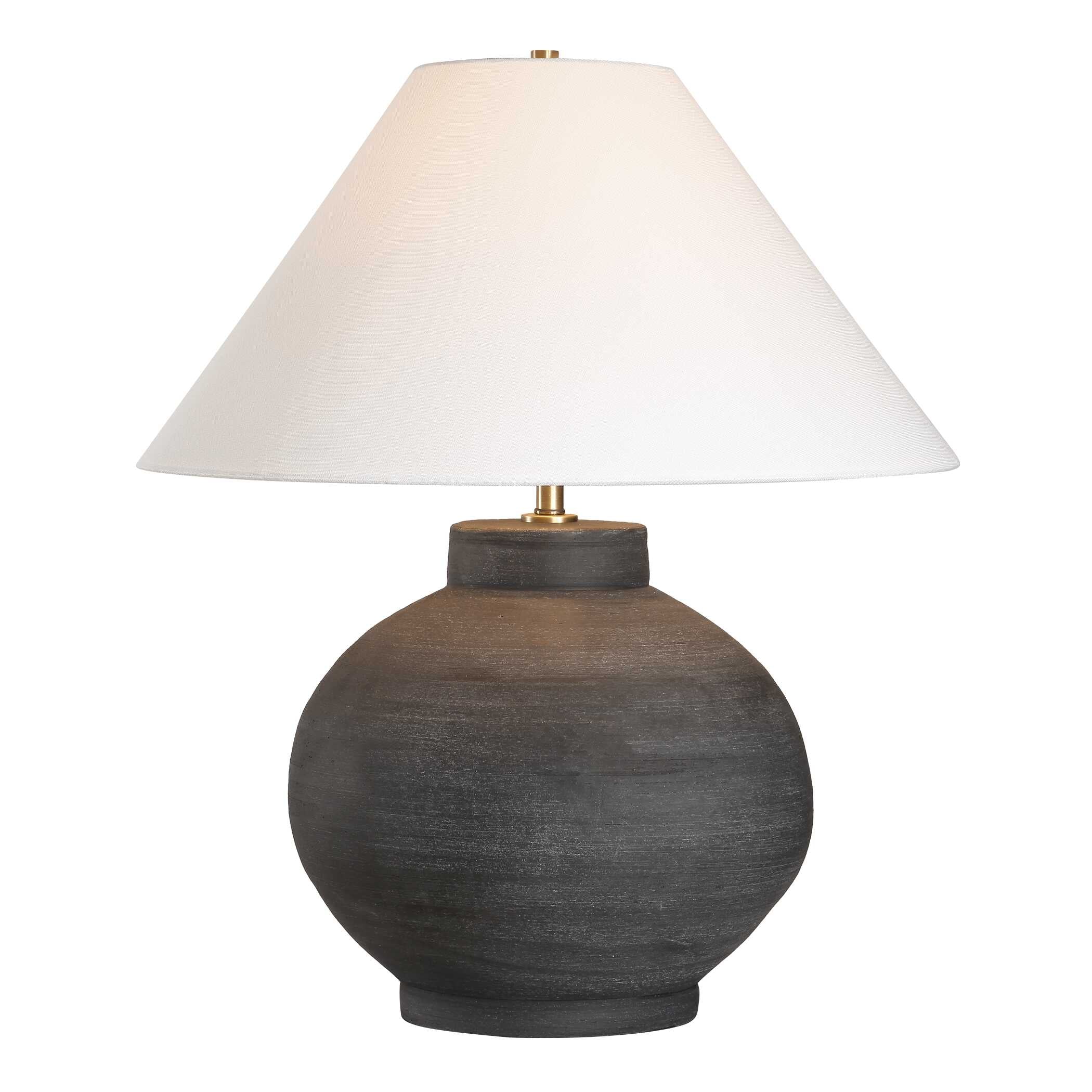Tramore Rustic Charcoal Table Lamp