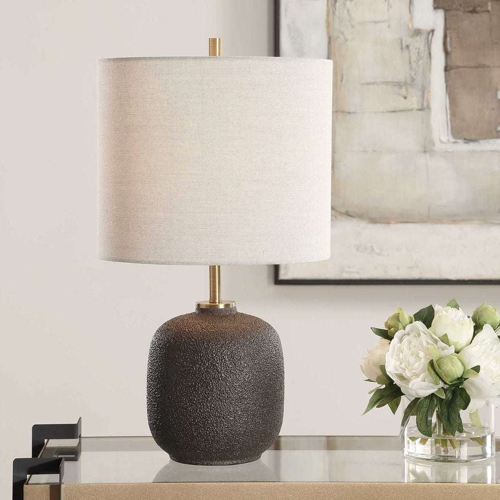 Blacktop Textured Buffet Lamp