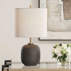 Blacktop Textured Buffet Lamp