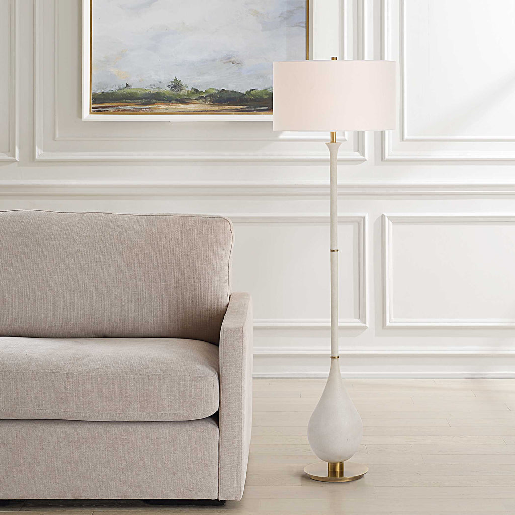 Dewdrop Ivory Floor Lamp