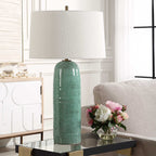 Andale Crackled Teal Table Lamp