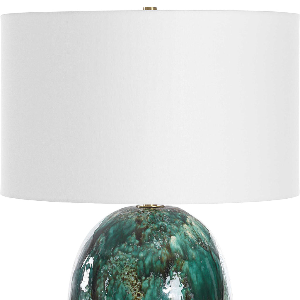 Ceralene Green Table Lamp