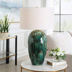 Ceralene Green Table Lamp