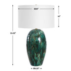 Ceralene Green Table Lamp