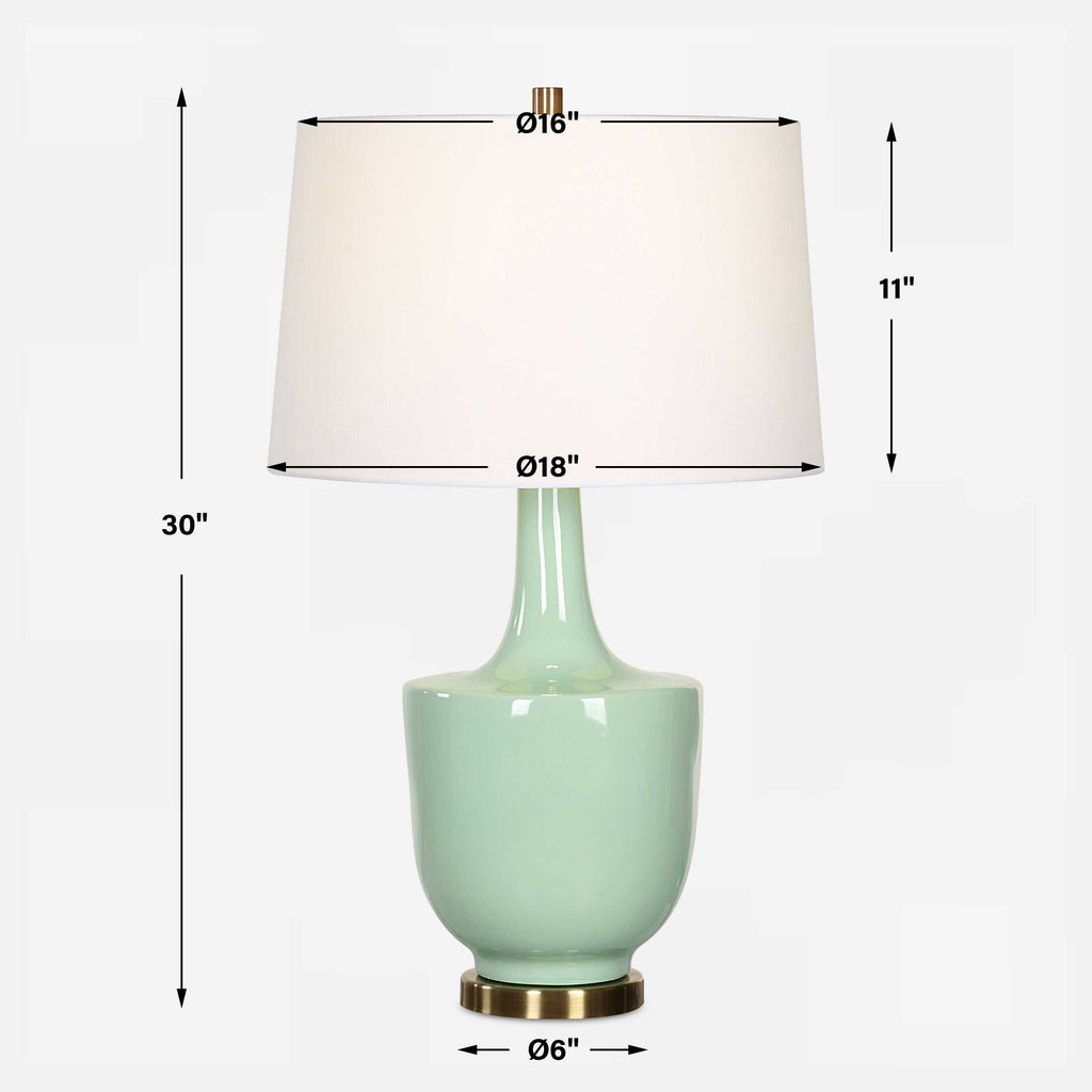 Kyla Mint Green Table Lamp
