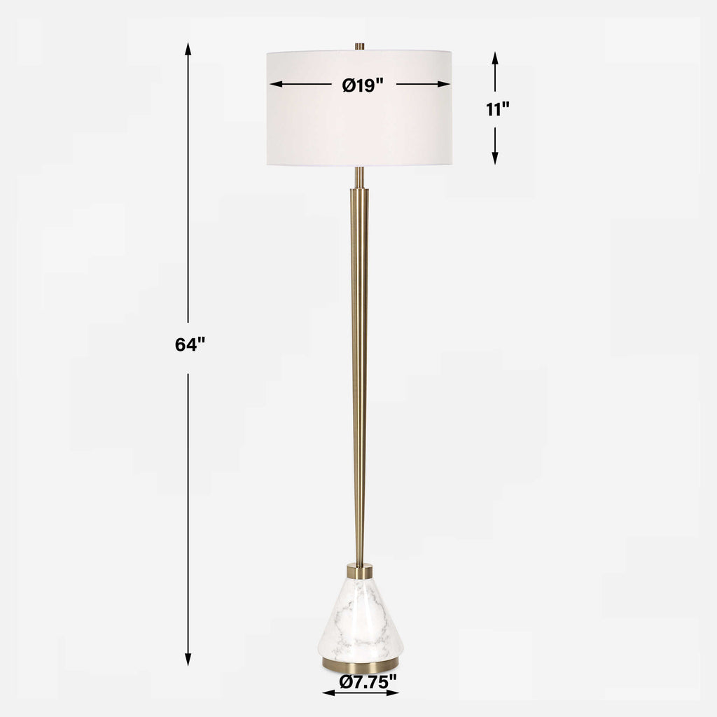 Curran Tapered Metal Floor Lamp
