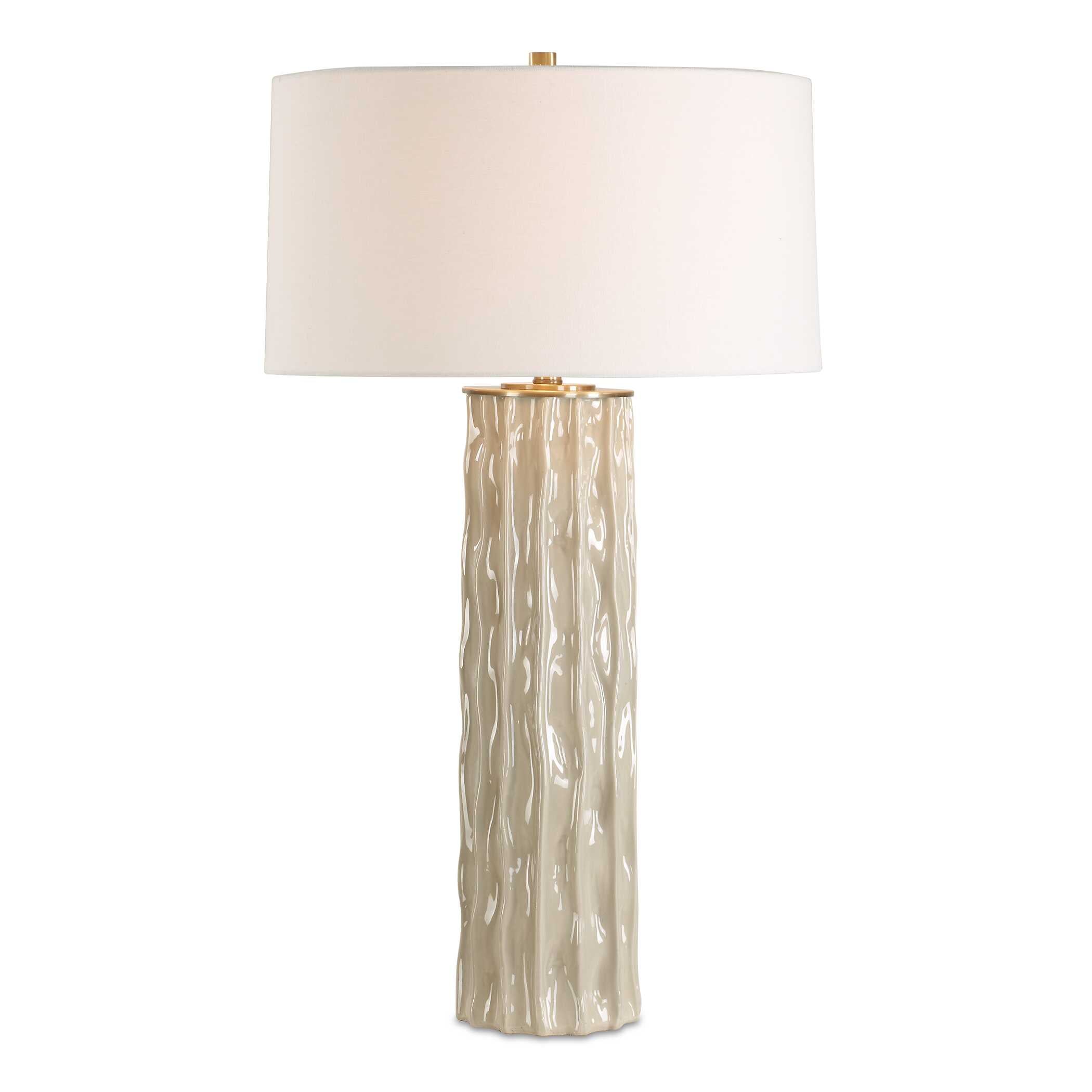 Parilli Taupe Gray Table Lamp