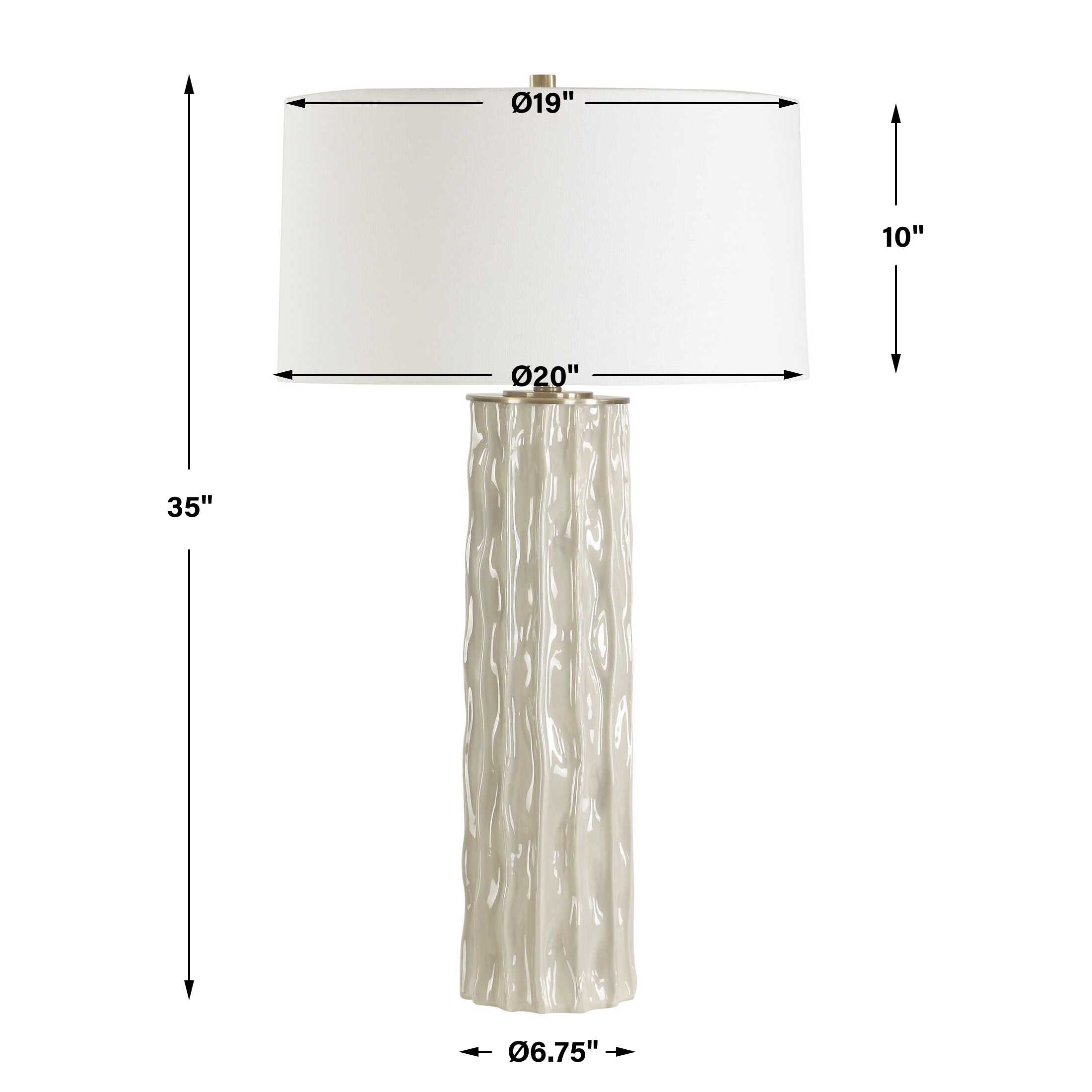 Parilli Taupe Gray Table Lamp