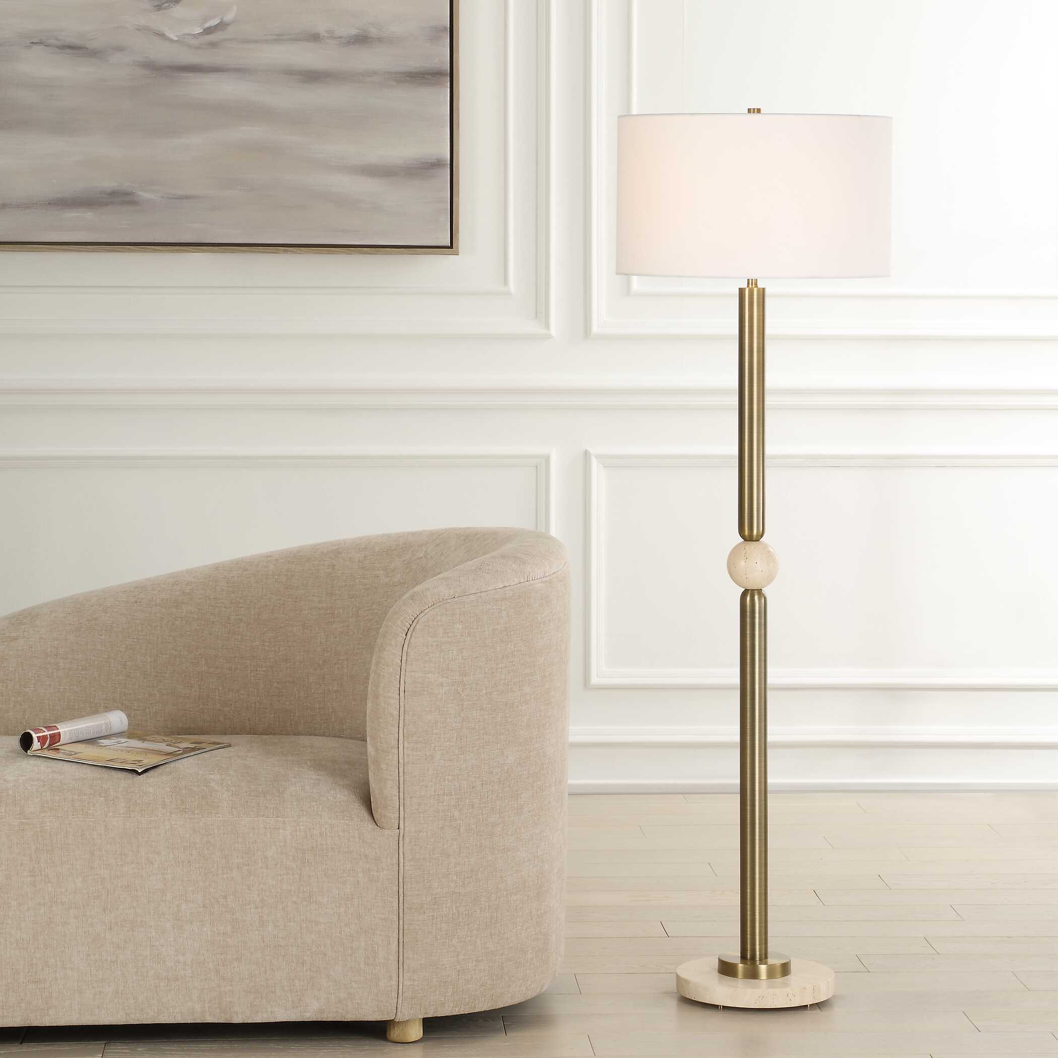 Hudson Gold Floor Lamp