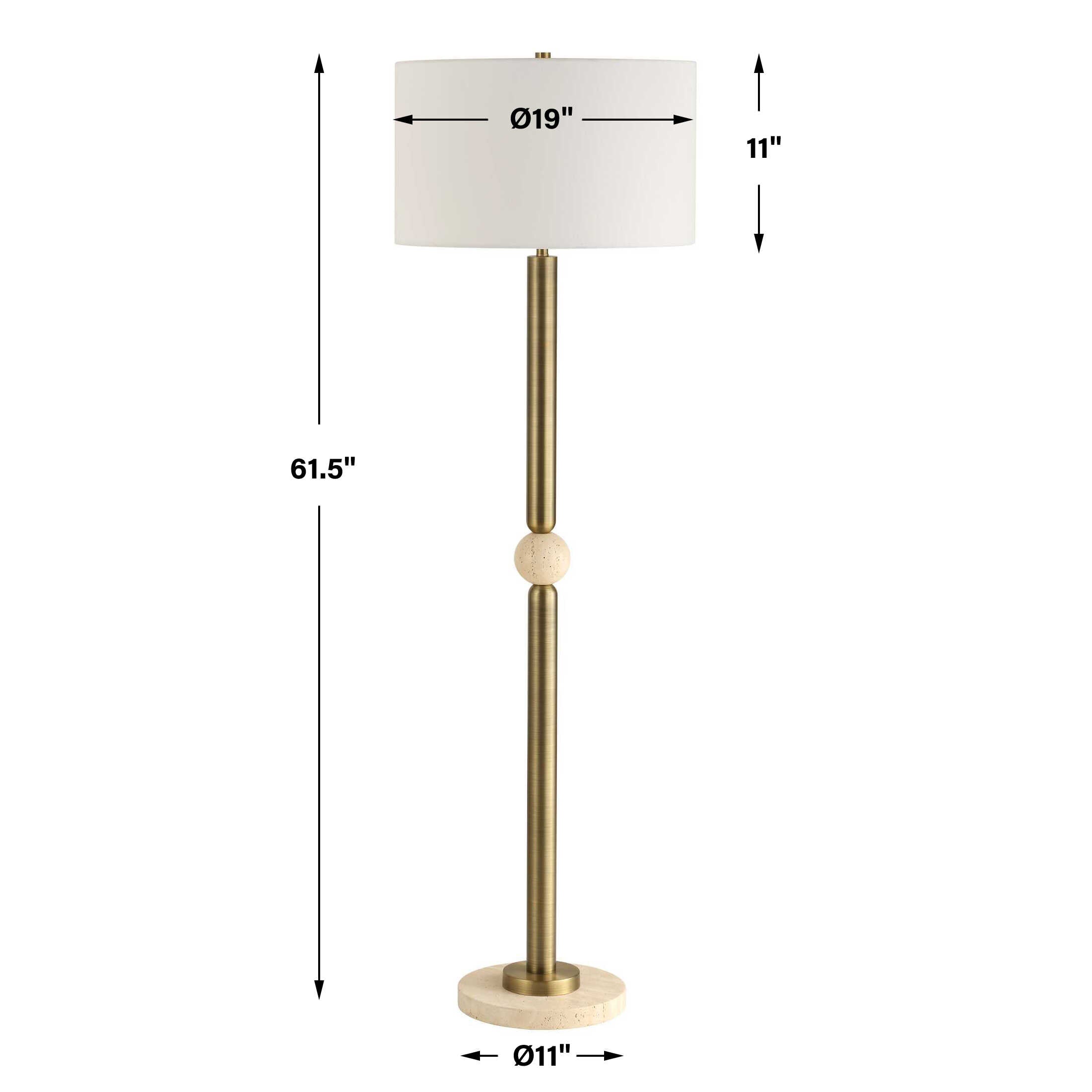 Hudson Gold Floor Lamp