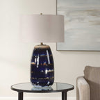 Orleans Blue Glaze Table Lamp