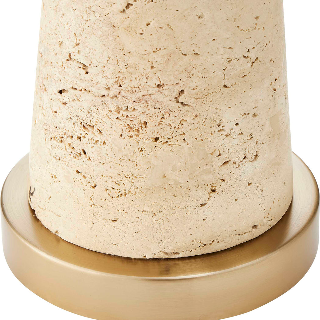 Perkins Travertine Table Lamp