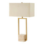 Warrick Modern Travertine Table Lamp