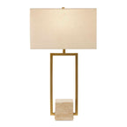 Warrick Modern Travertine Table Lamp