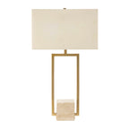 Warrick Modern Travertine Table Lamp