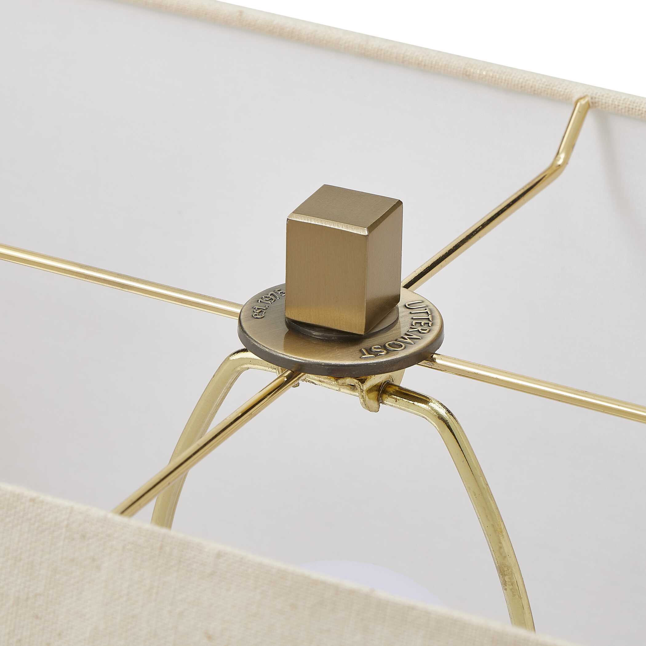 Warrick Modern Travertine Table Lamp