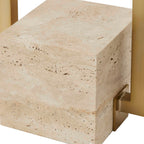 Warrick Modern Travertine Table Lamp