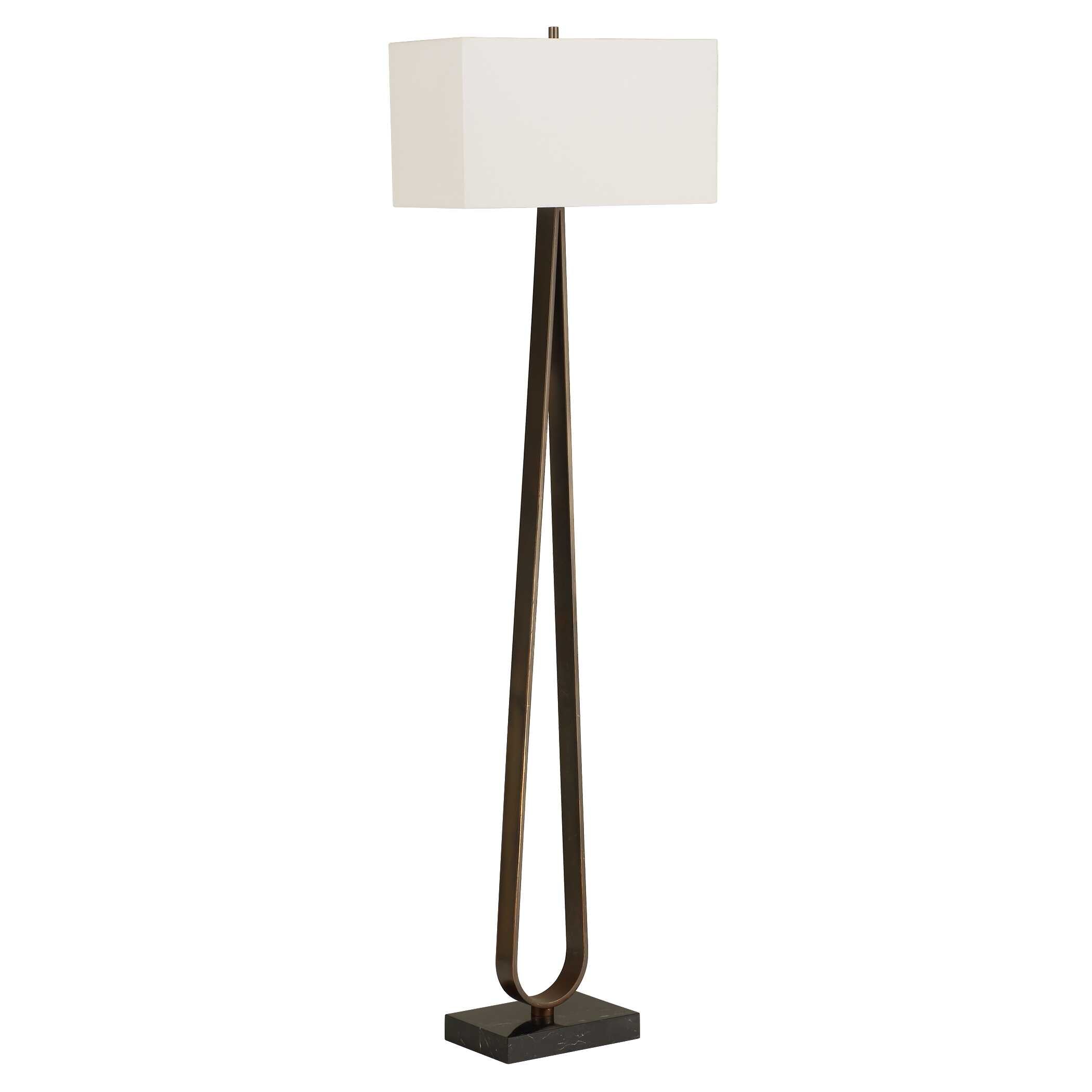 Galloway Minimalist Bronze Floor Lamp