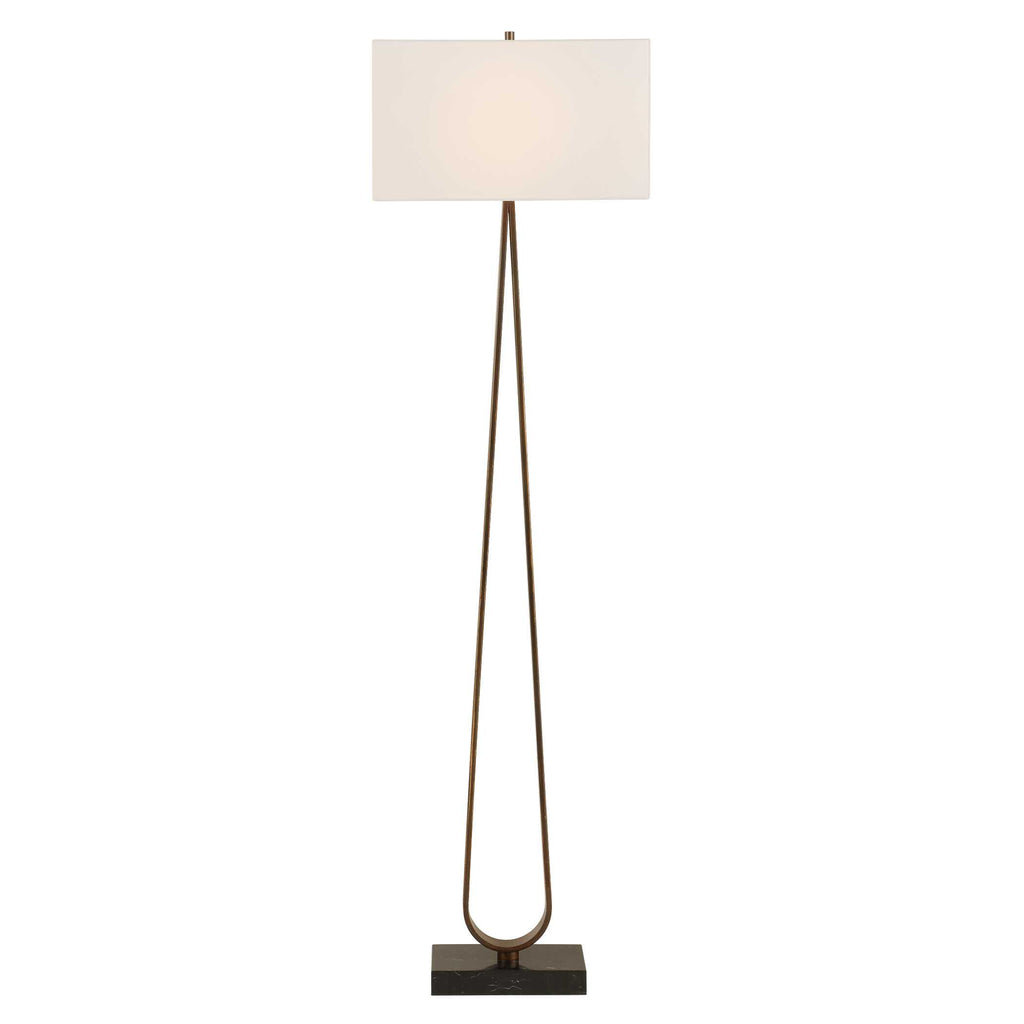 Galloway Minimalist Bronze Floor Lamp