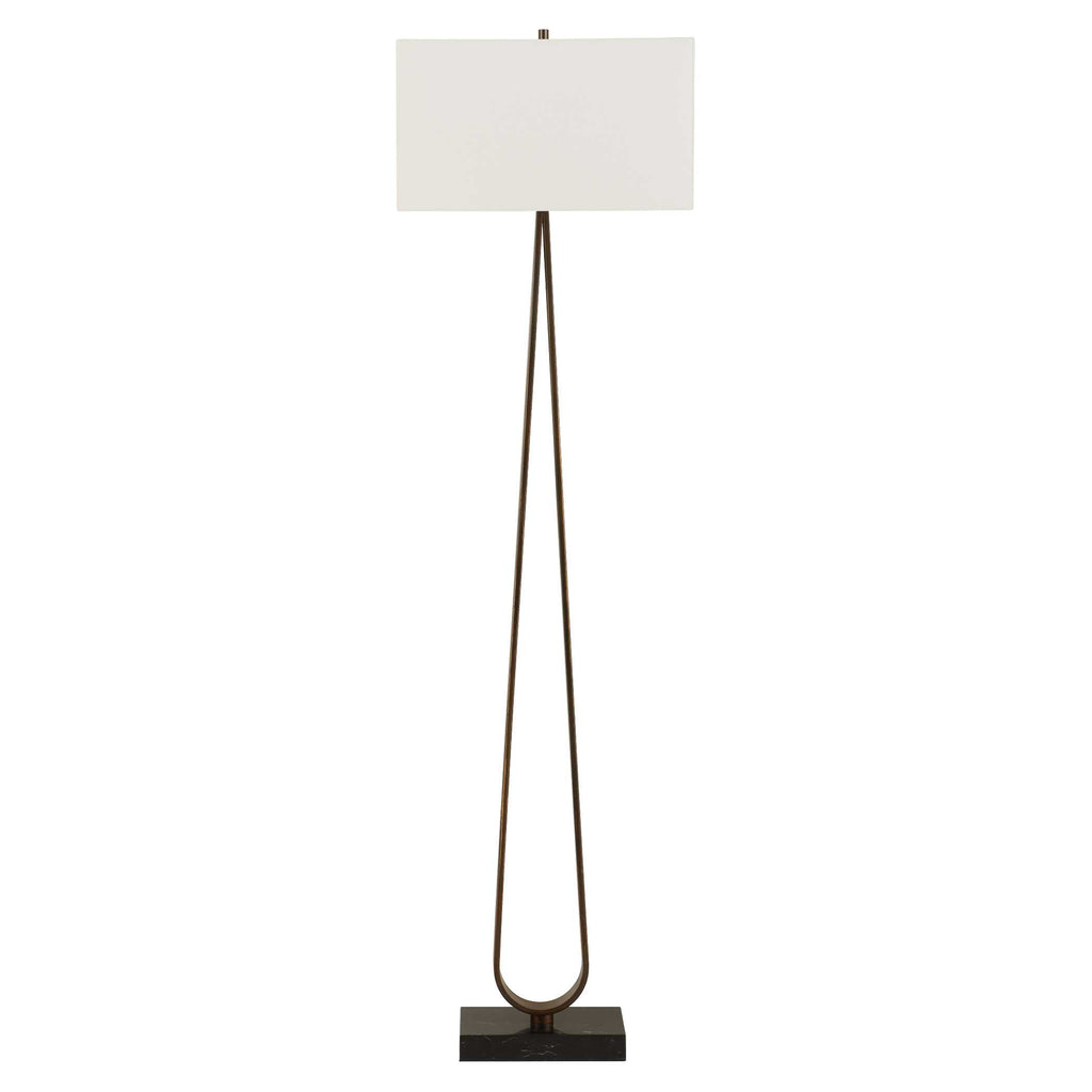 Galloway Minimalist Bronze Floor Lamp