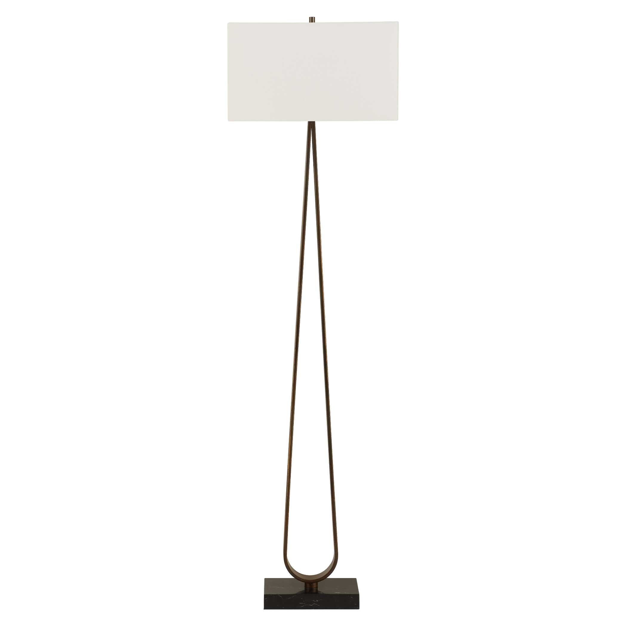 Galloway Minimalist Bronze Floor Lamp