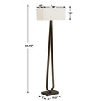 Galloway Minimalist Bronze Floor Lamp