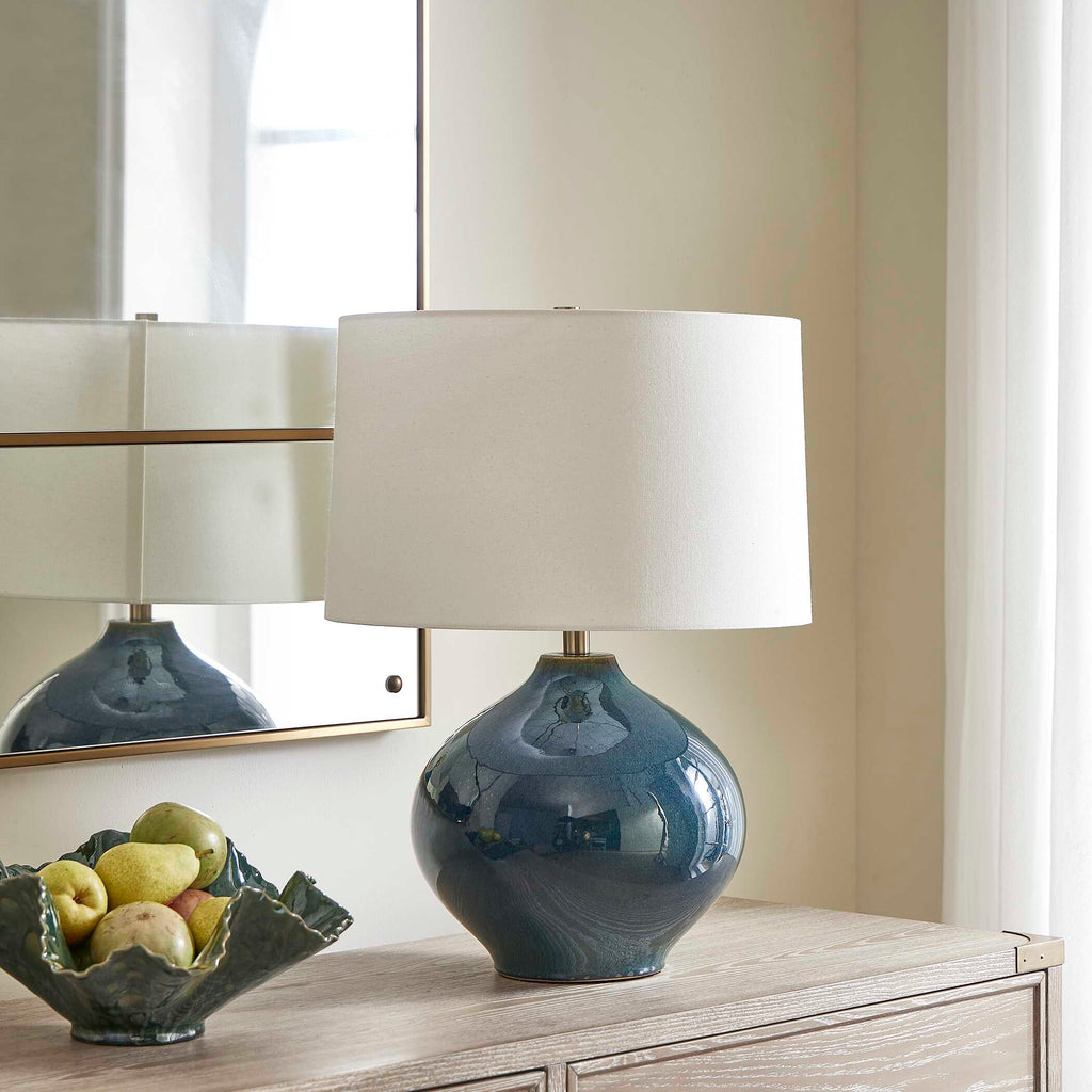 Corrine Deep Blue Table Lamp