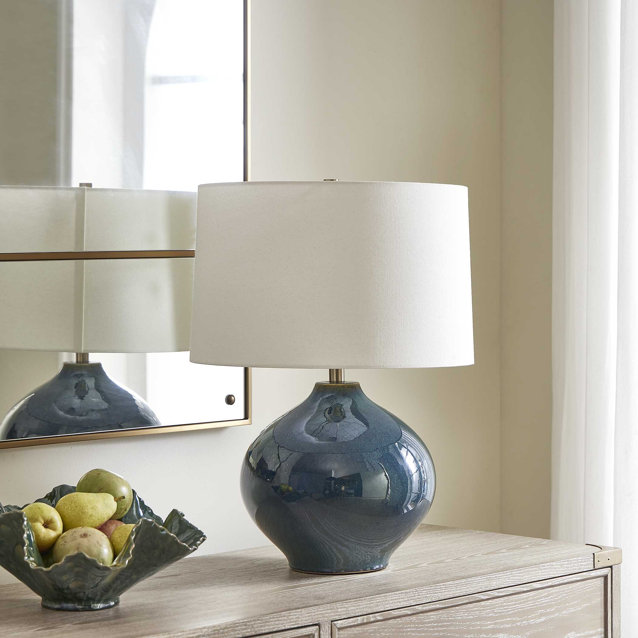 Corrine Deep Blue Table Lamp