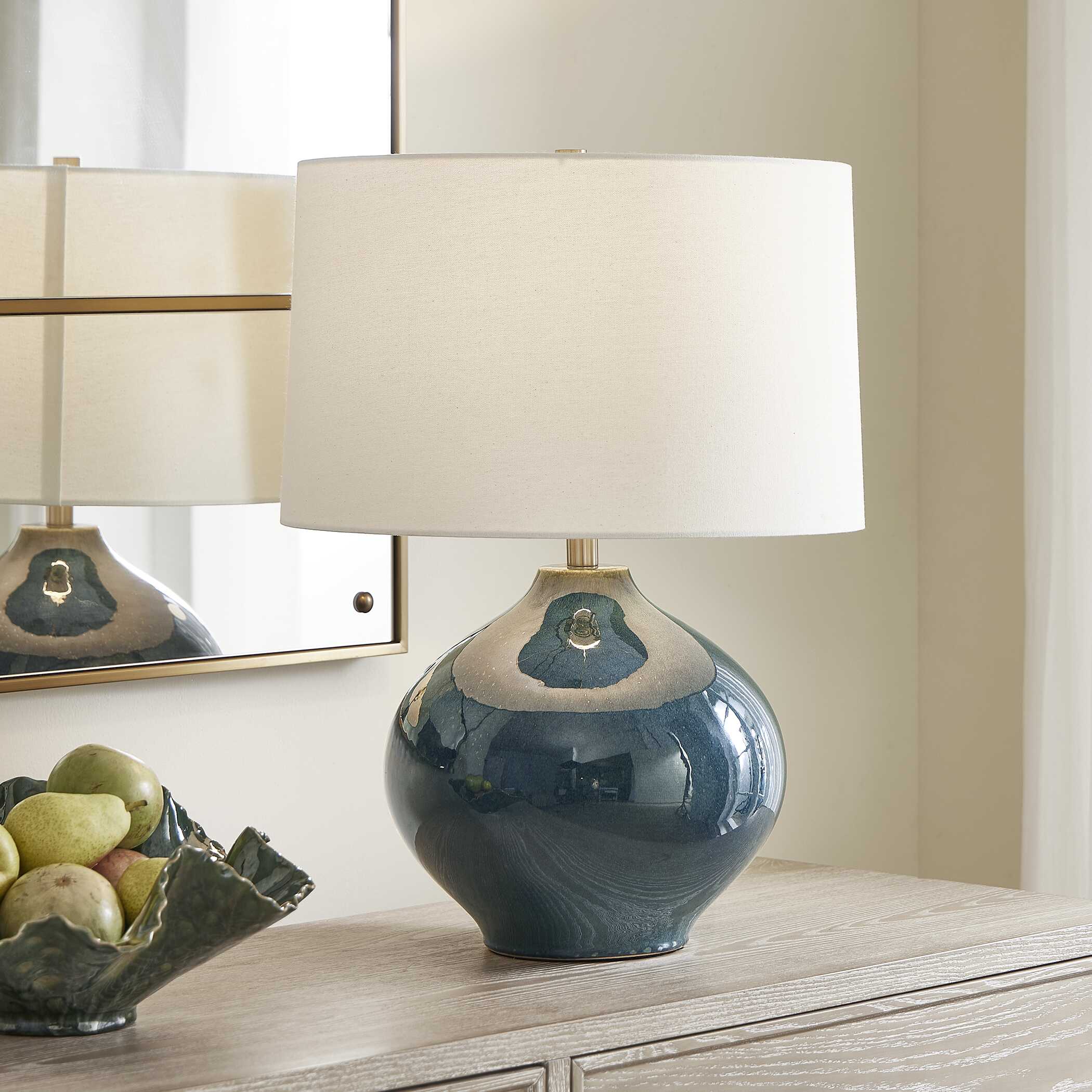 Corrine Deep Blue Table Lamp