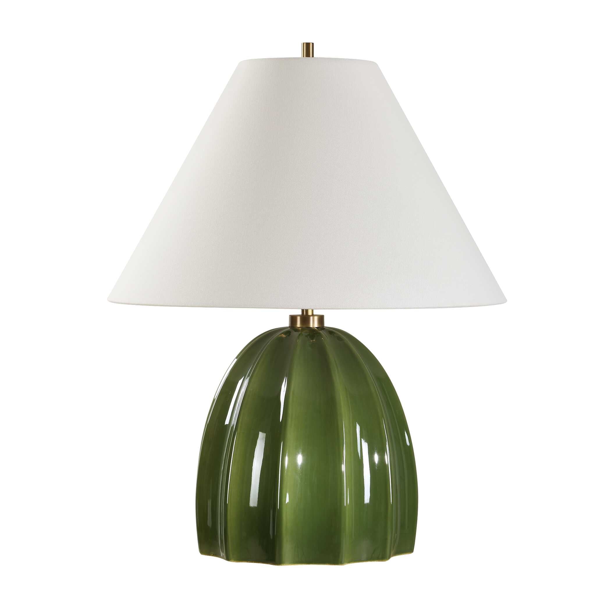 Renna Moss Green Table Lamp