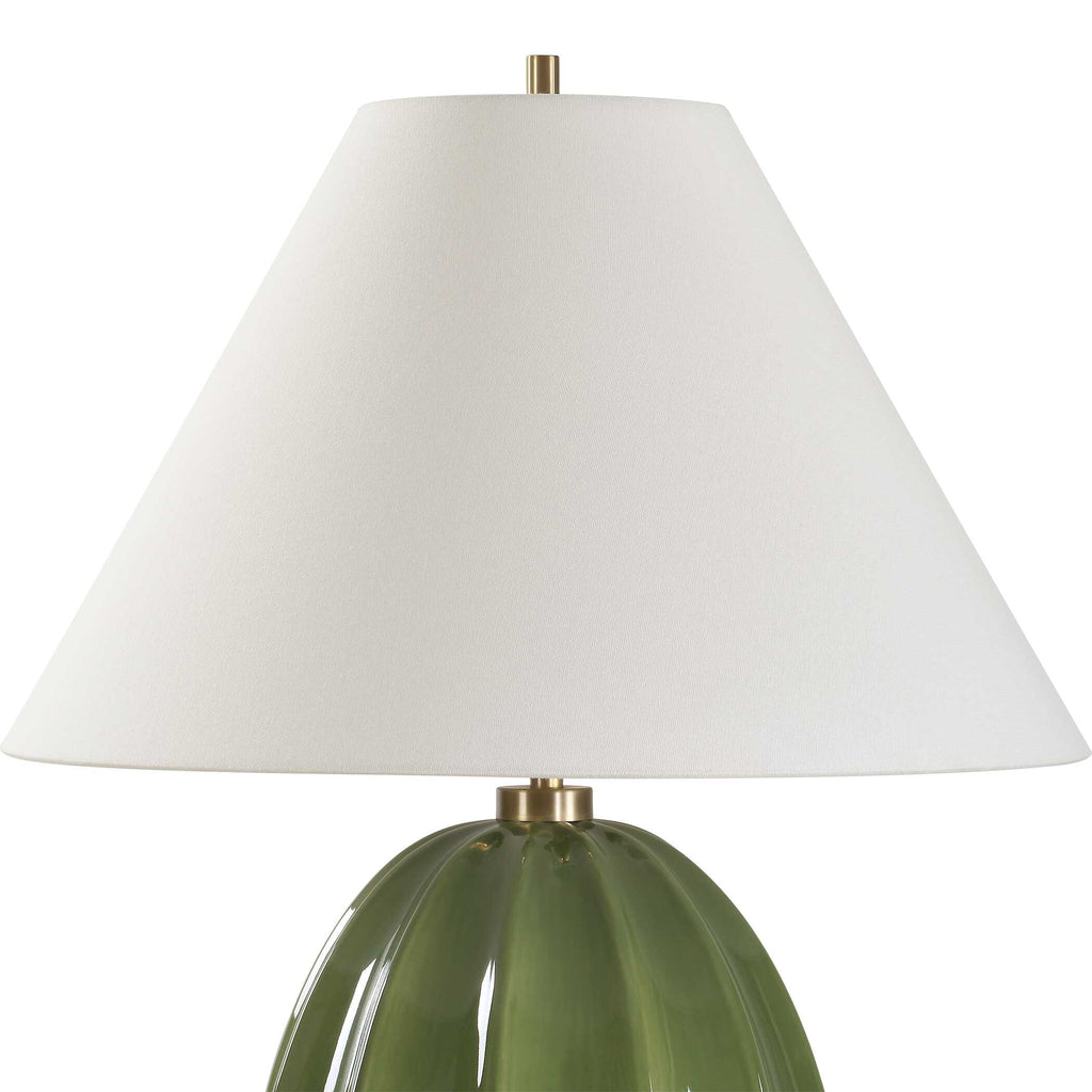 Renna Moss Green Table Lamp