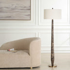 Tyree Brown Marble Floor Lamp
