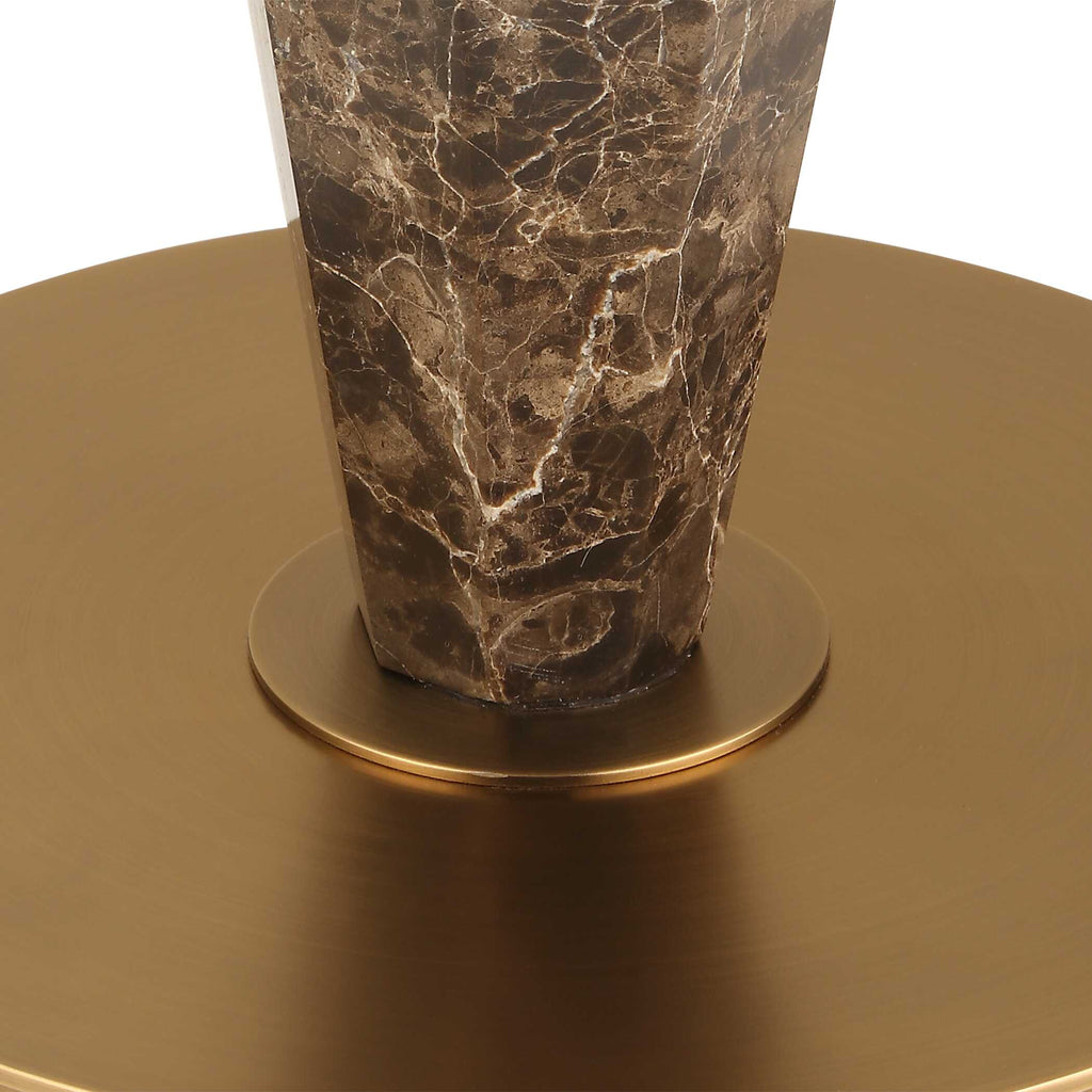 Tyree Brown Marble Floor Lamp