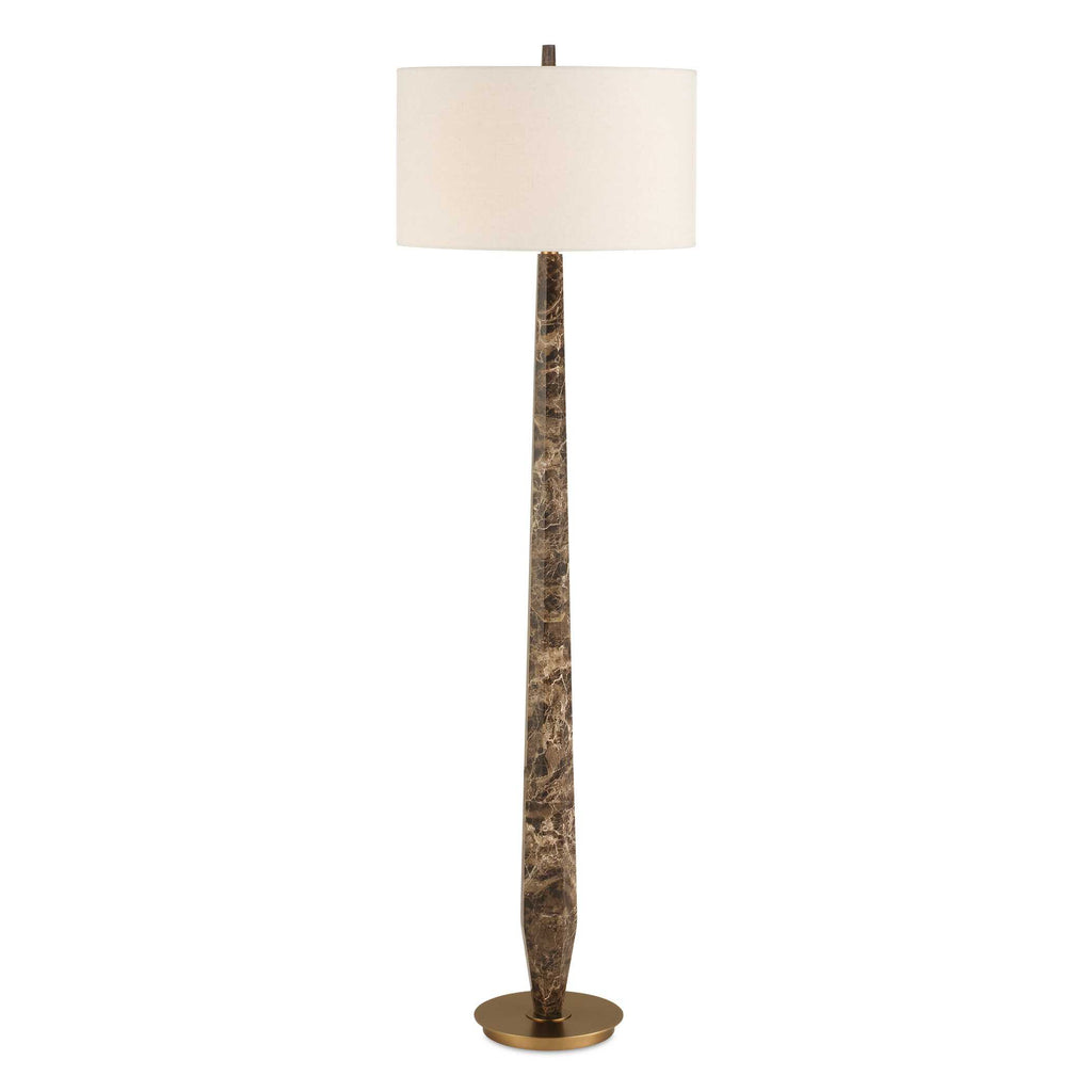 Tyree Brown Marble Floor Lamp