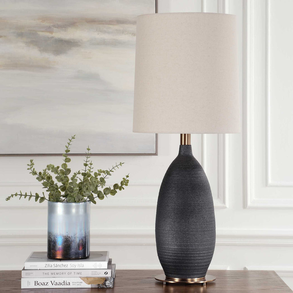 Bower Matt Black Table Lamp