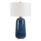 Brae Blue Glaze Table Lamp