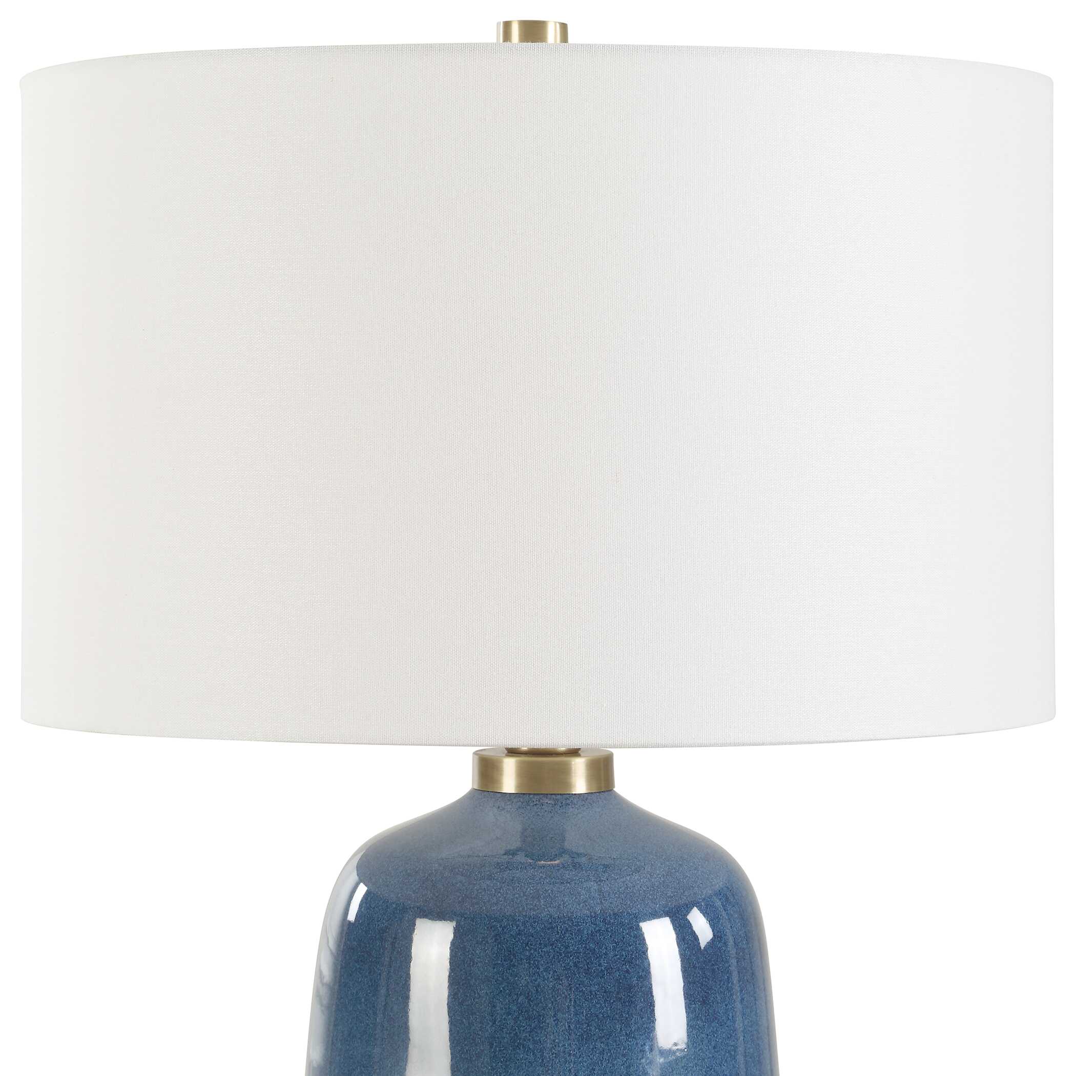 Brae Blue Glaze Table Lamp