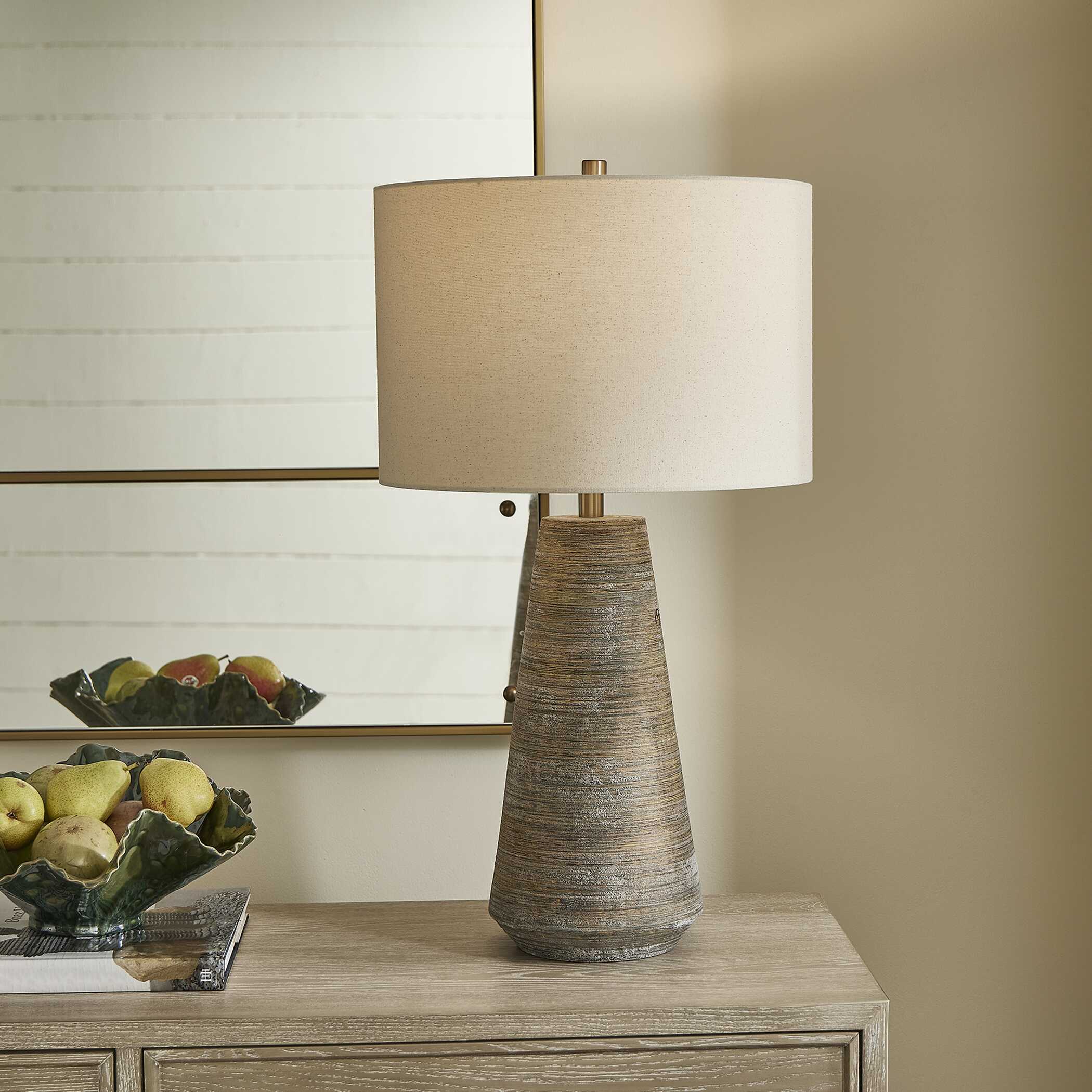 Mosier Rustic Beige Table Lamp