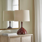 Colette Burgundy Table Lamp