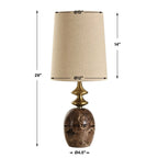 Percy Brown Marble Buffet Lamp