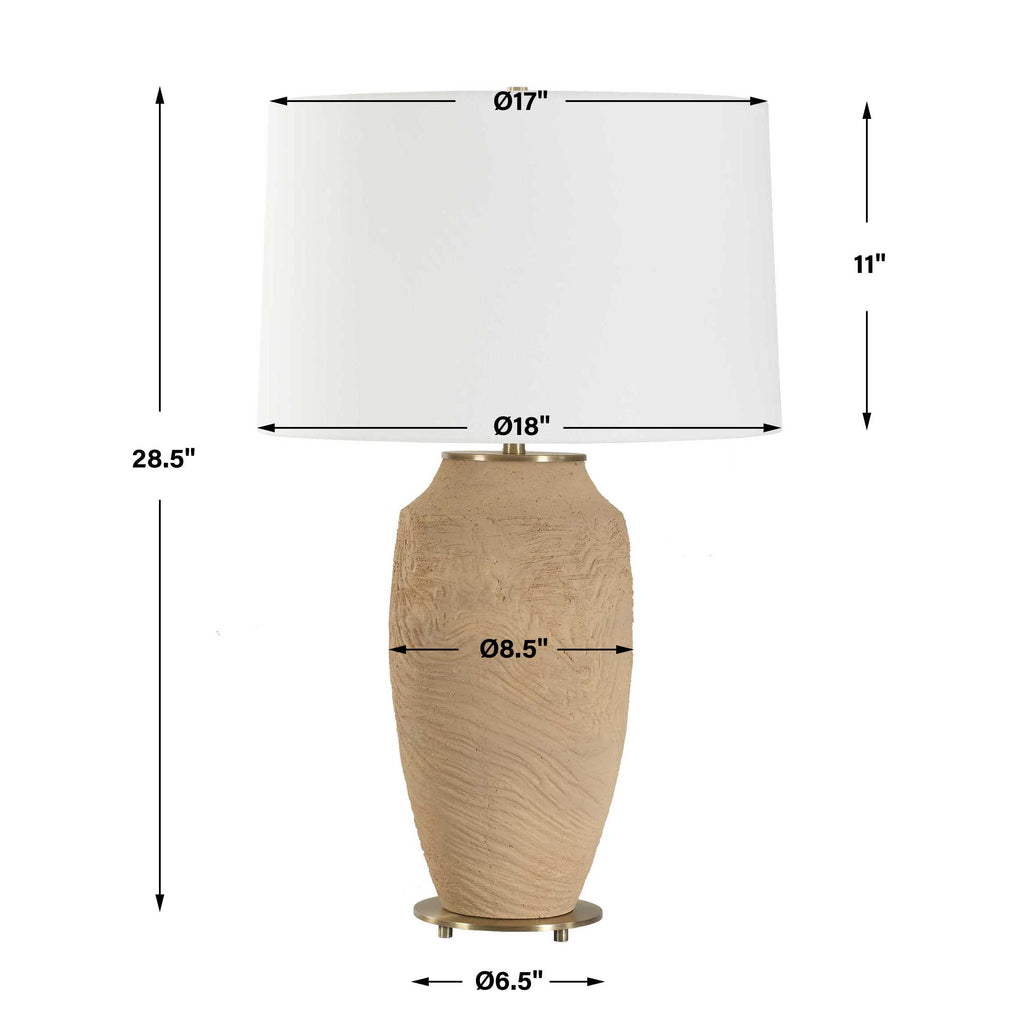 Sandstone Flow Terracotta Table Lamp