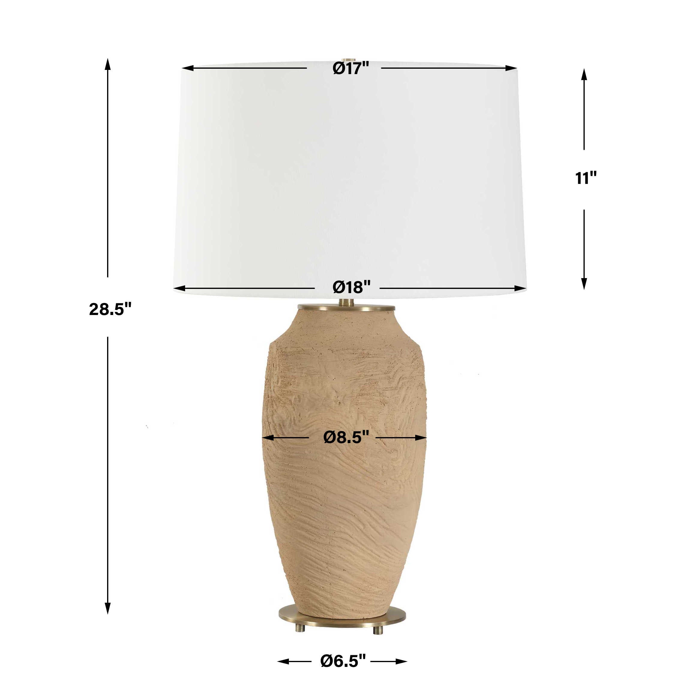 Sandstone Flow Terracotta Table Lamp