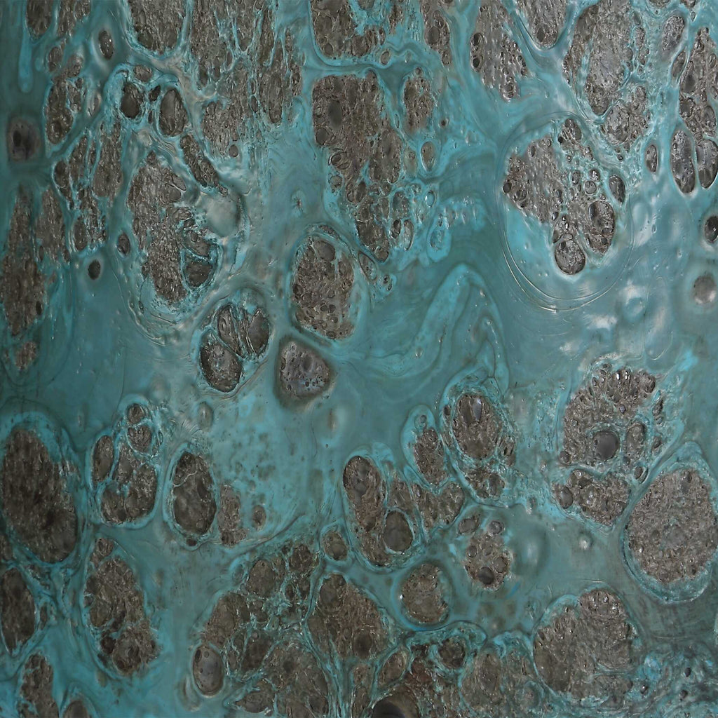 Dauphine Cracked Teal Table Lamp