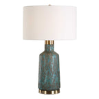 Dauphine Cracked Teal Table Lamp