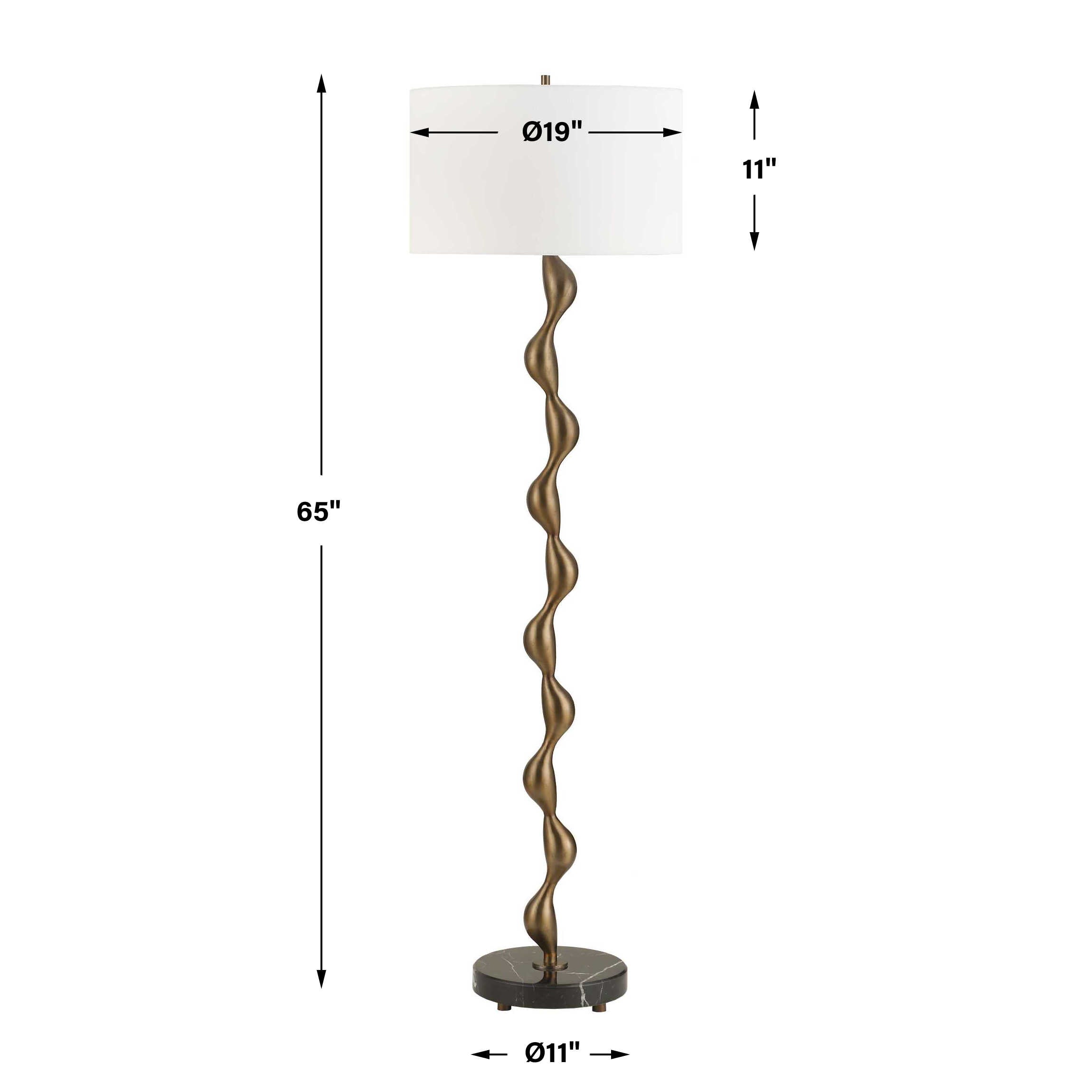 Remolino Bronze Floor Lamp